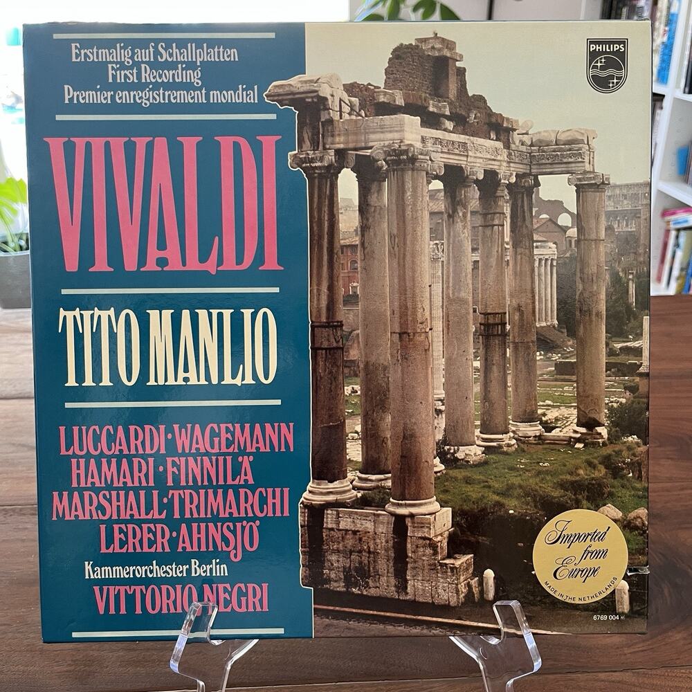 Vivaldi Tito Manlio 5xVinyl LP Box Set 1978 Philips 6769 004 +44 Page Booklet